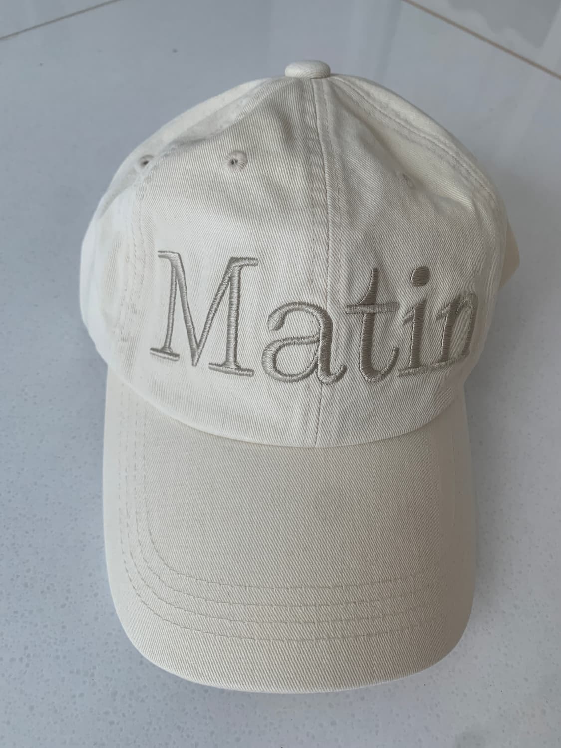 마뗑킴 MATIN LOGO WASHED BALL CAP 상품이미지1