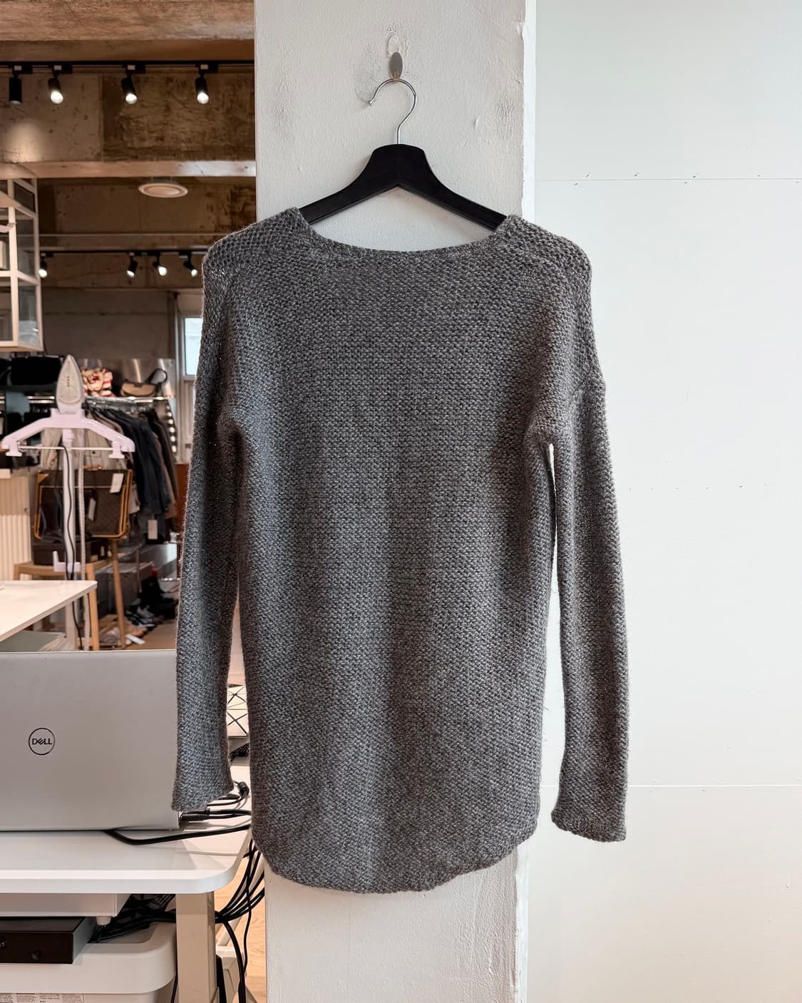 헬무트랭 그레이 알파카울 니트  상품이미지7