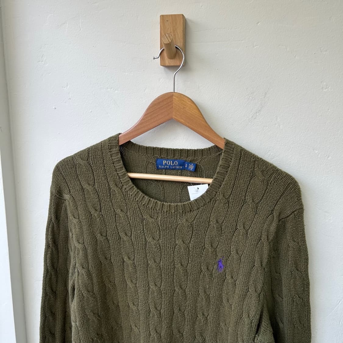 15351 - 폴로 랄프로렌 카키 케이블 니트 상품이미지1