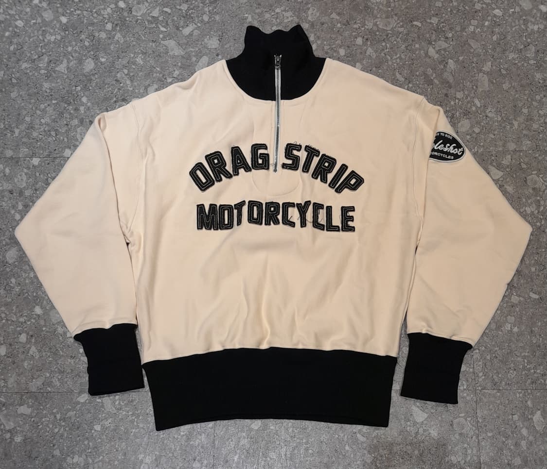 💥아웃스탠딩 하프 스웻셔츠 아이보리 (M) 
 상품이미지2