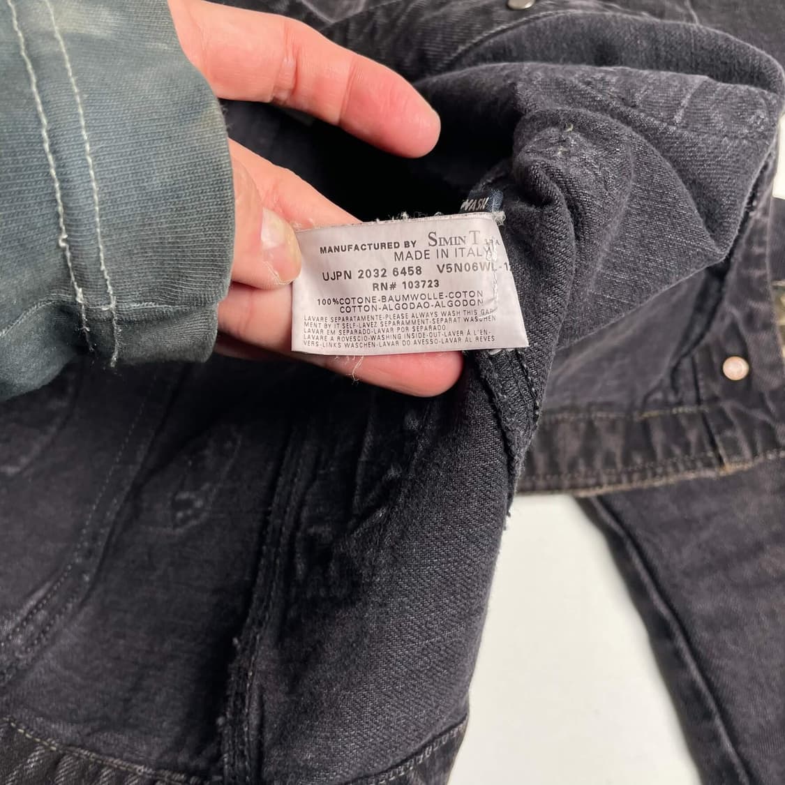 Armani jeans 패치워크 데님 자켓 (italy)   상품이미지7