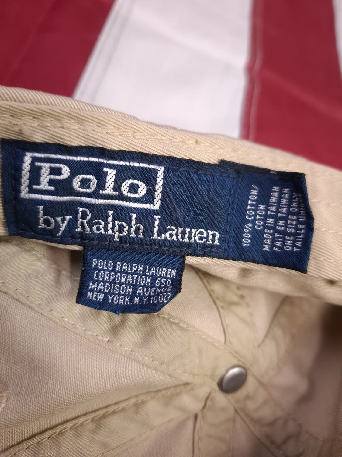 오리지날 랄프로렌폴로 베이지 볼캡 상품이미지3