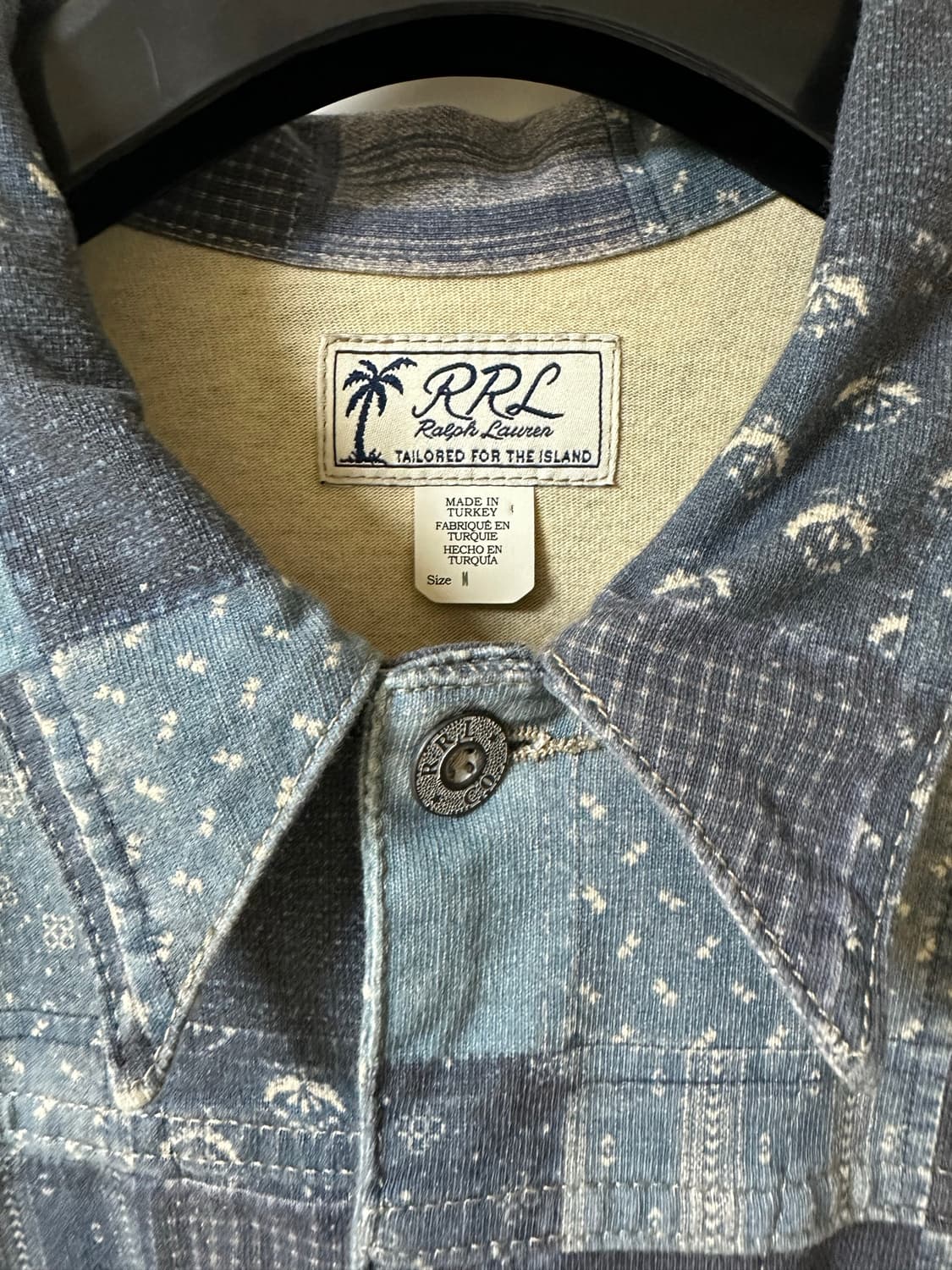 RRL 패치워크 프린트 저지 재킷 M 상품이미지5