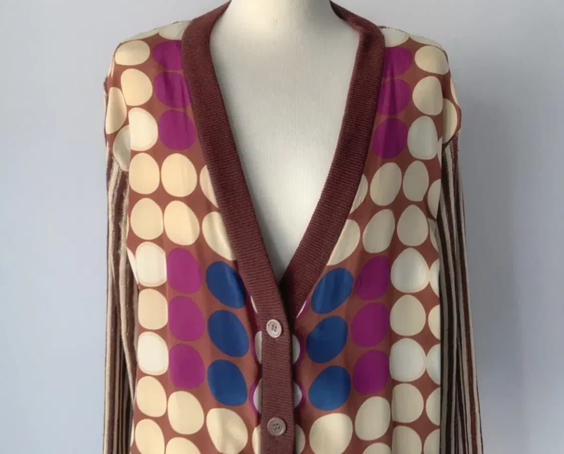 마르니 H&M 콜라보 실크 니트 가디건 EUR 38 새제품 상품이미지4