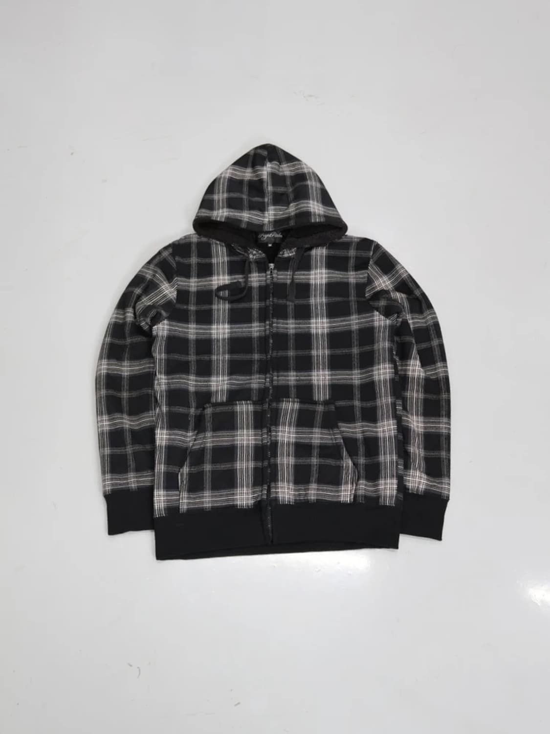 Night Rider Check Boa Lined Zip Hoodie 상품이미지1