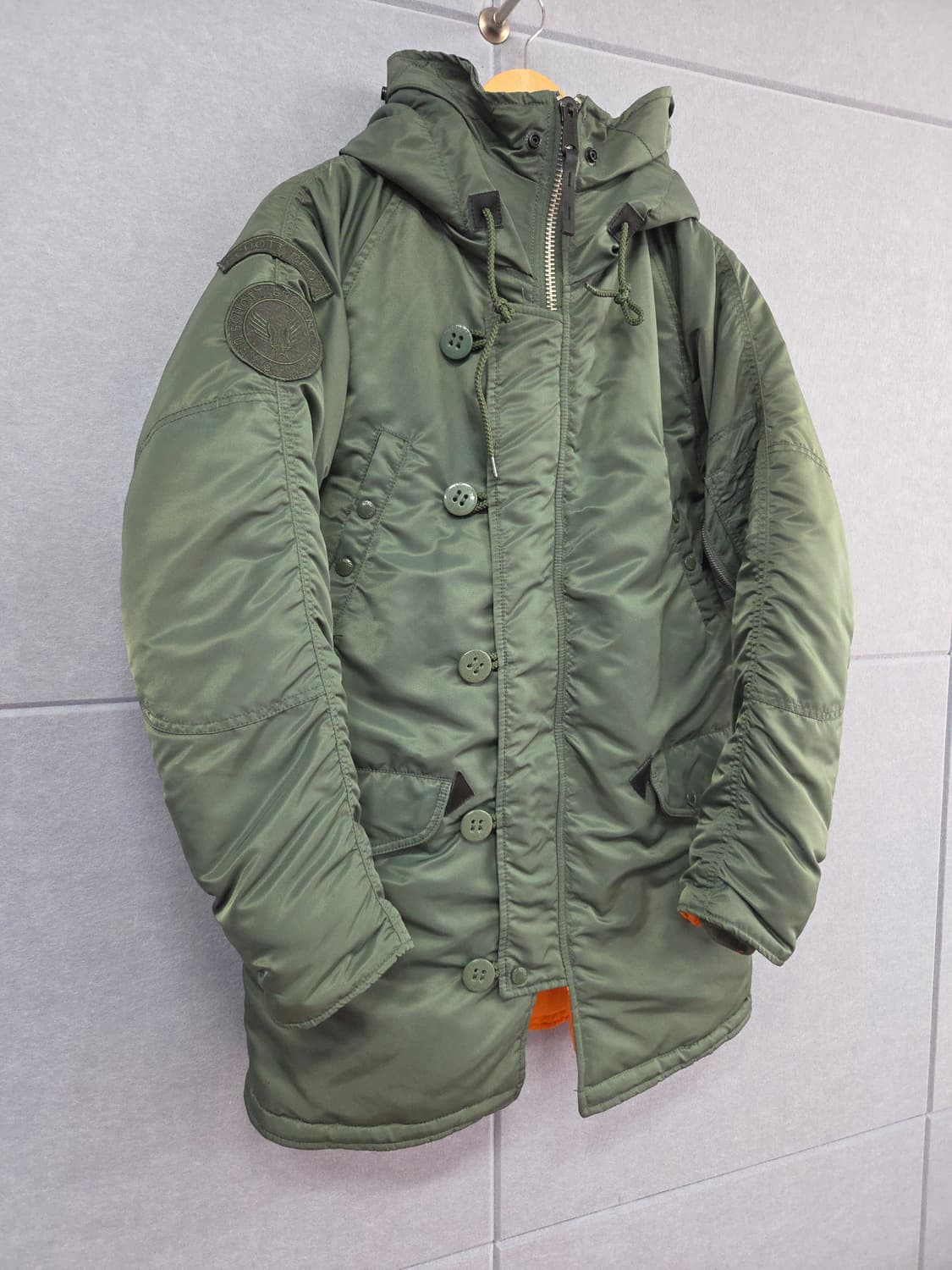 Schott N.Y.C. (쇼트) N-3B 파카 카키 상품이미지2