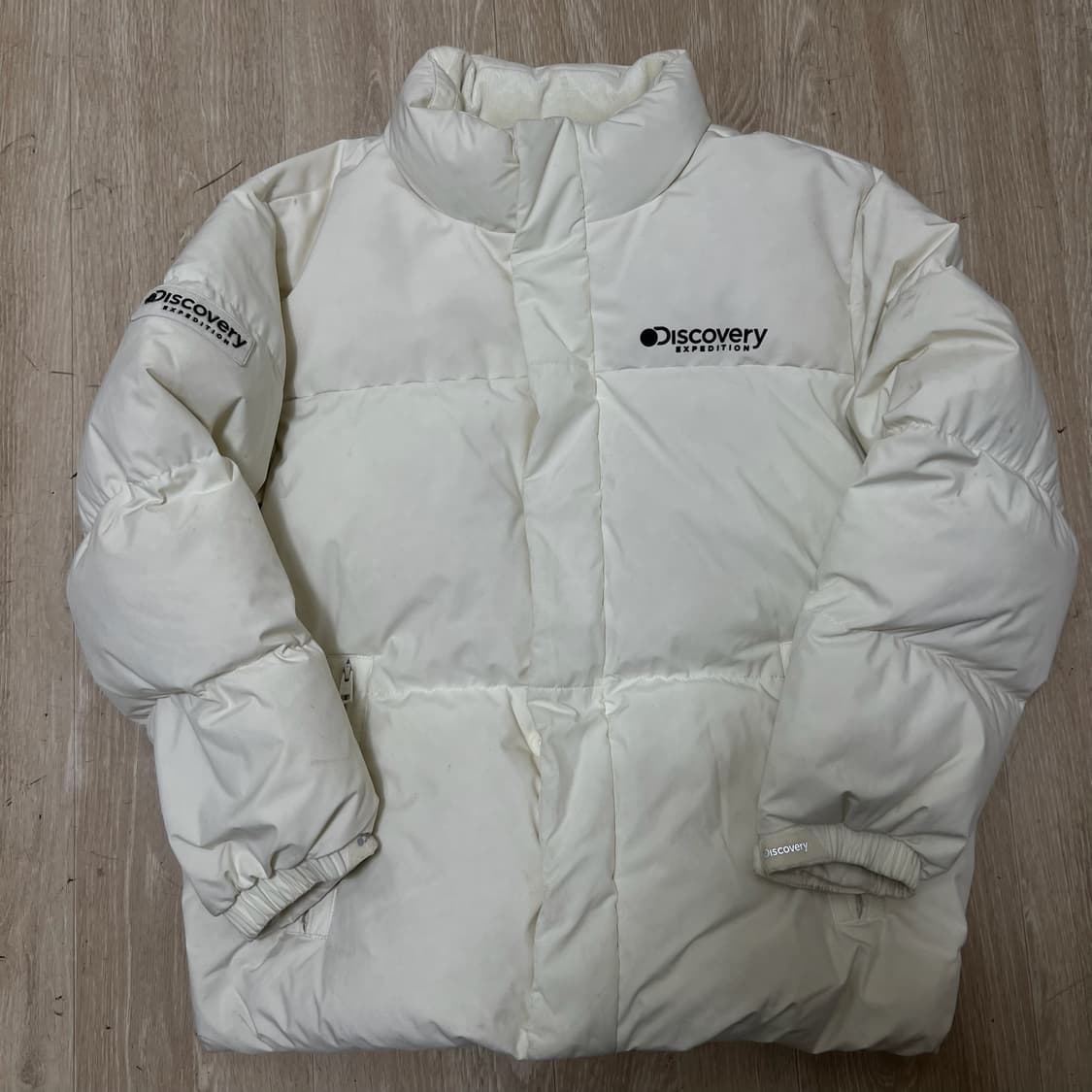 디스커버리 키즈 덕다운 화이트 패딩 150  상품이미지1