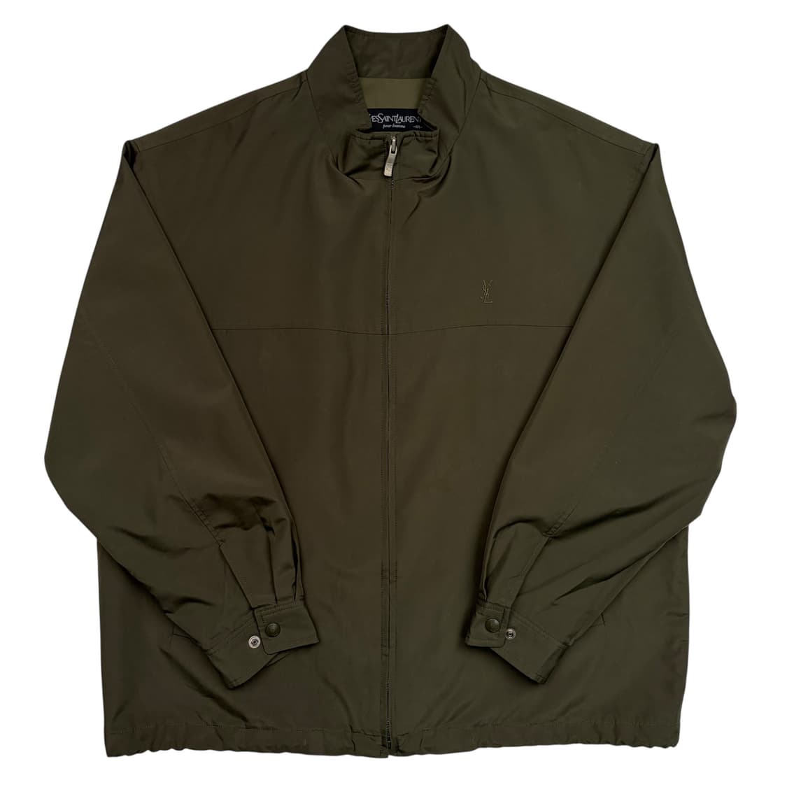 입생로랑 카키 브라운 나일론 블루종 자켓 XL 상품이미지1