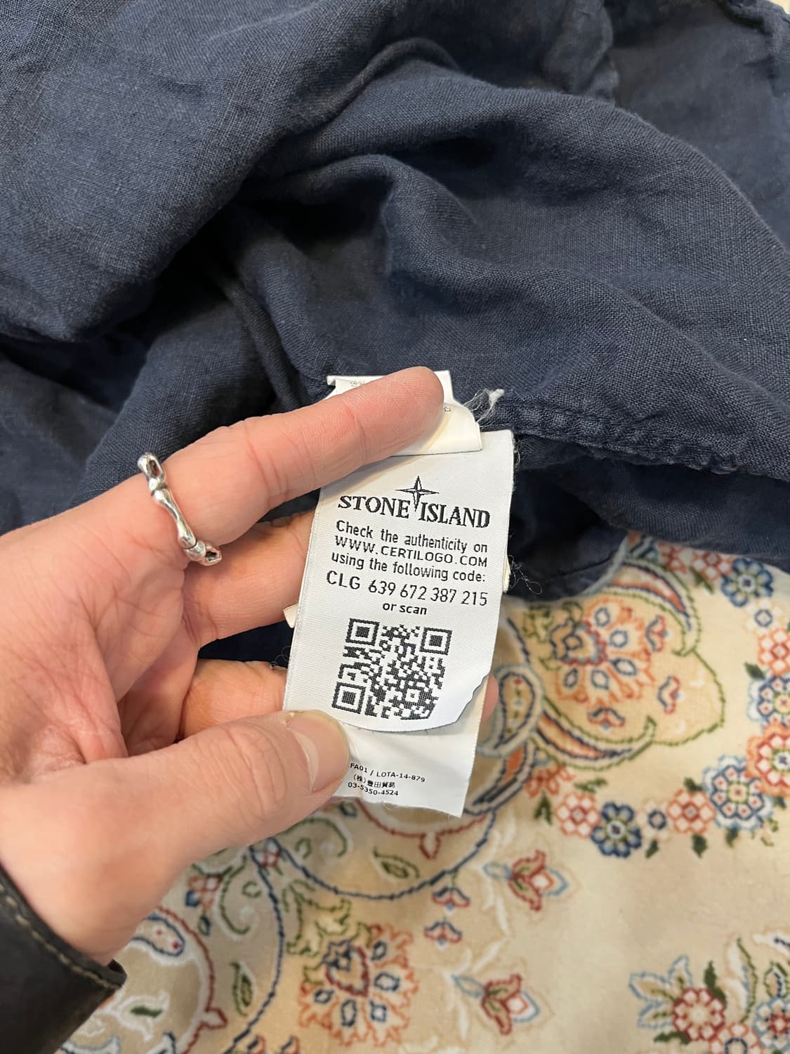 스톤아일랜드 15ss 린넨 블렌드 반팔 셔츠 상품이미지8