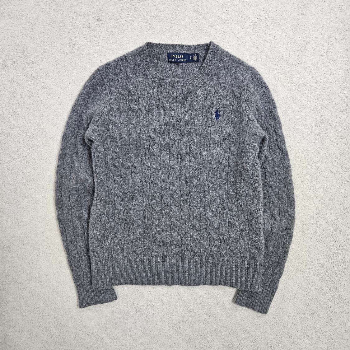 폴로 랄프 로렌 신형 울 캐시미어 케이블 니트 S 상품이미지1
