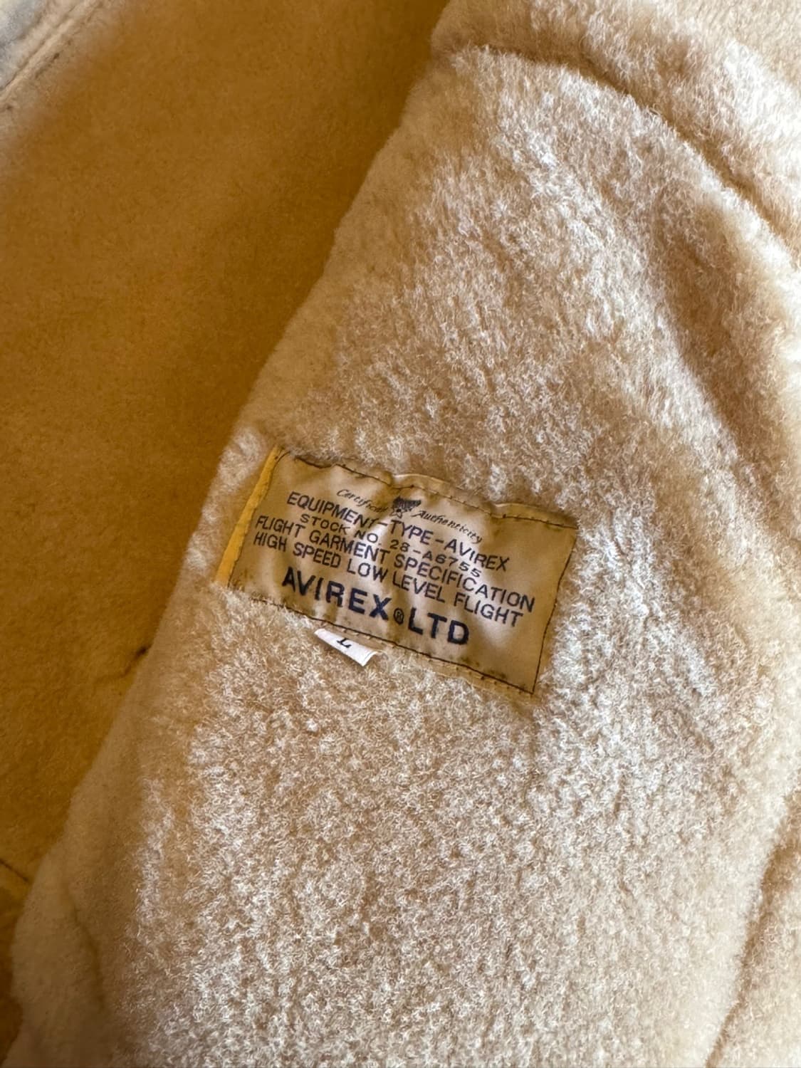 아비렉스 카우하이드 무톤 레더 자켓 100 상품이미지4