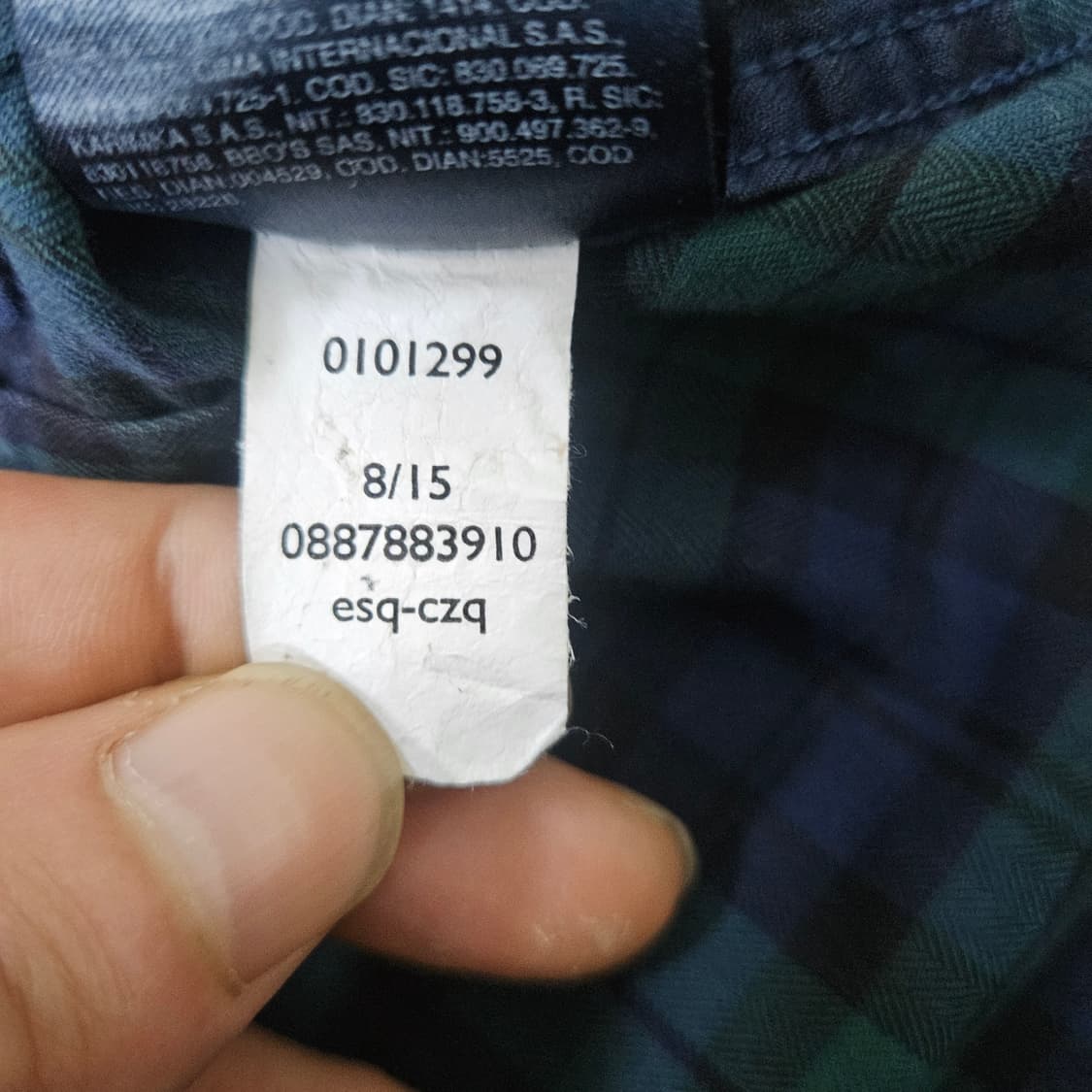 L 타미힐피거 체크패턴 슬림핏 셔츠 0312Y 상품이미지7