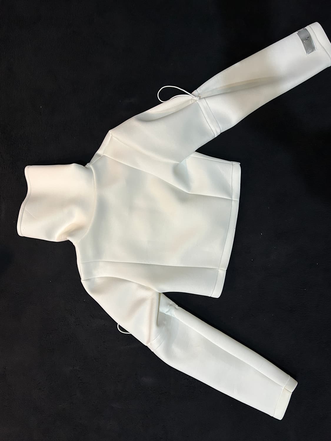 Leey 화이트 크롭 자켓 상품이미지4