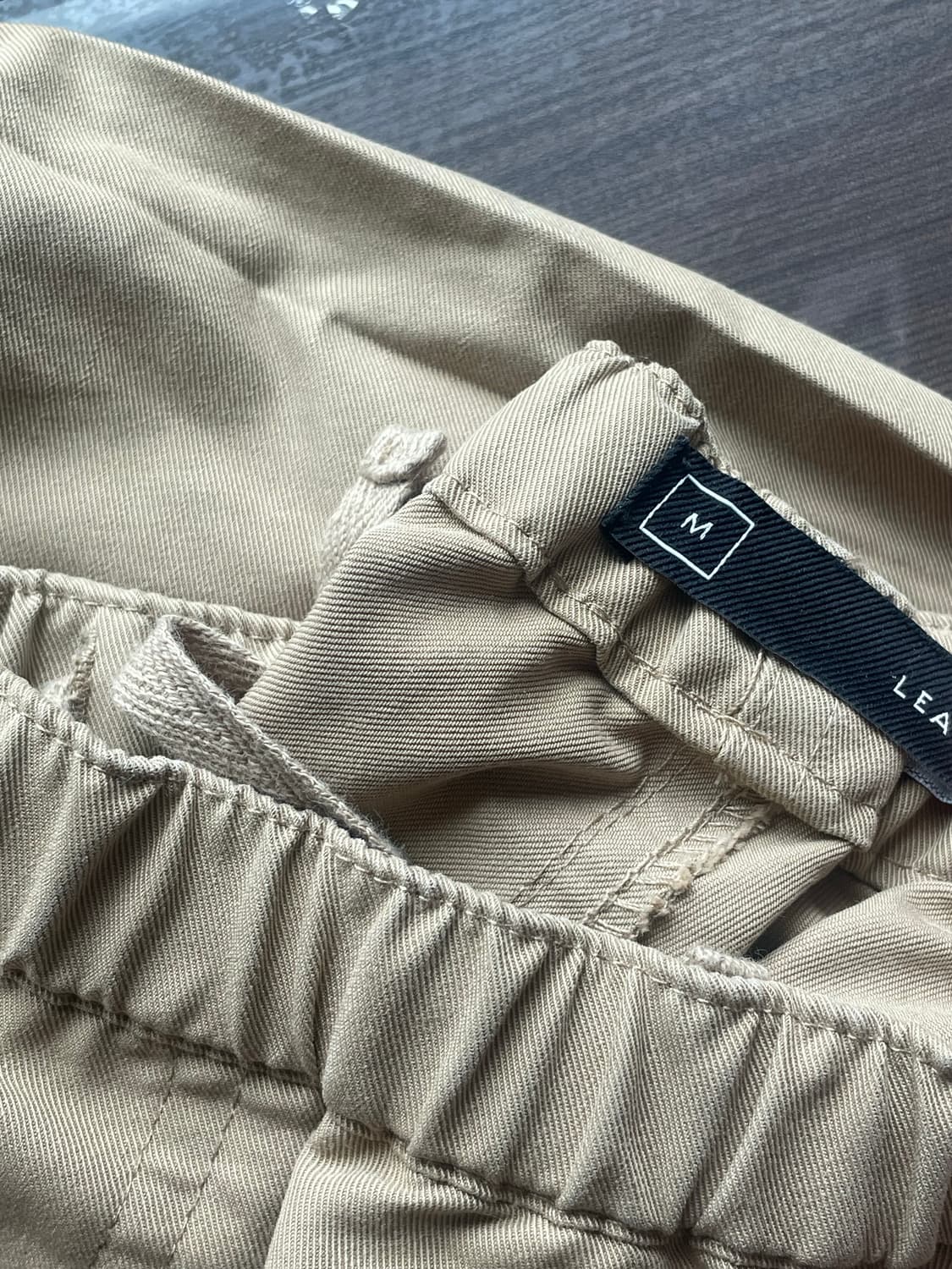(M) 레더리 파라슈트 와이드 카고 팬츠 [COTTON BEIGE] 판매 상품이미지10