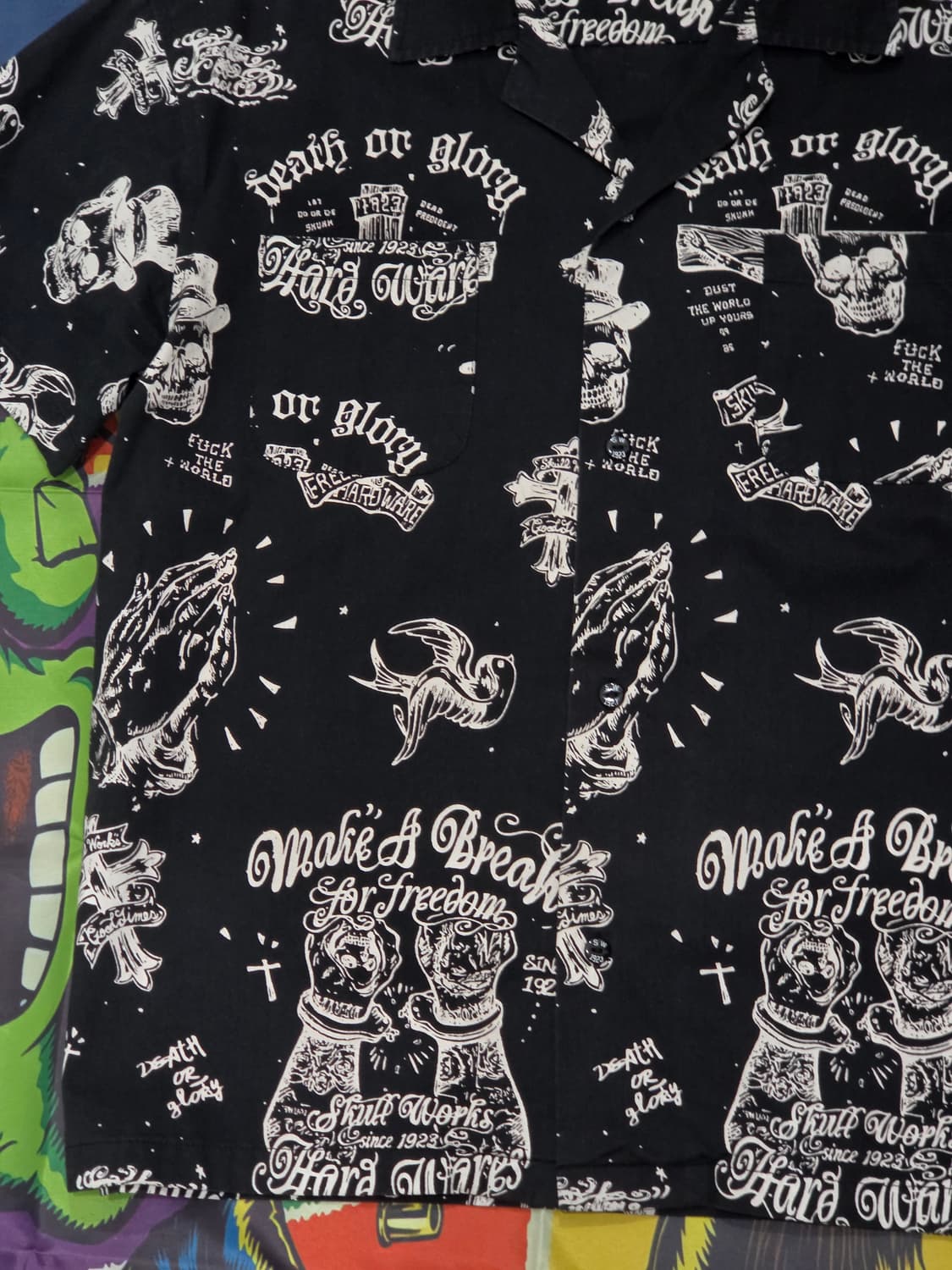 SKULL WORKS 반팔셔츠 XL 상품이미지3