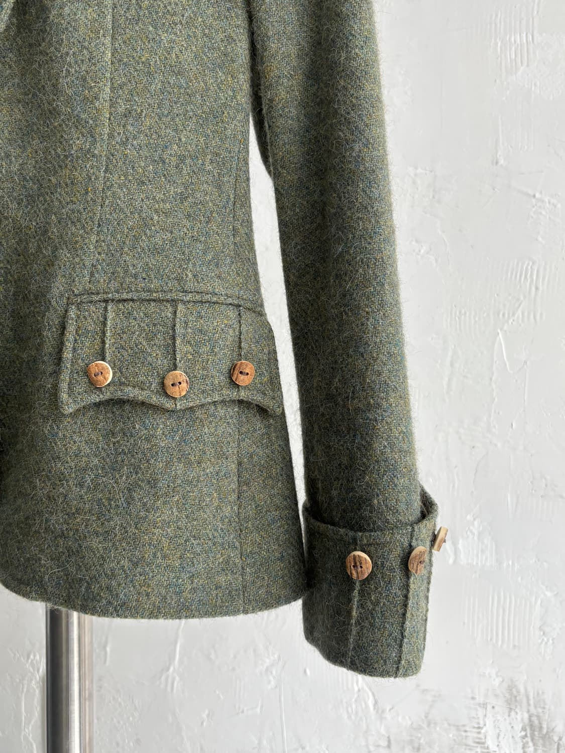 Polo 폴로 알파카 우드 버튼 블레이저 자켓 상품이미지5