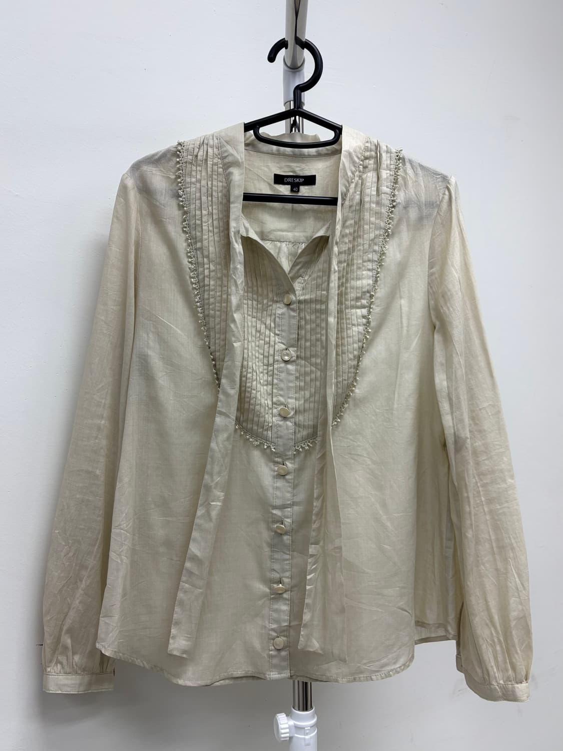 빈티지 아이보리 블라우스 상품이미지5