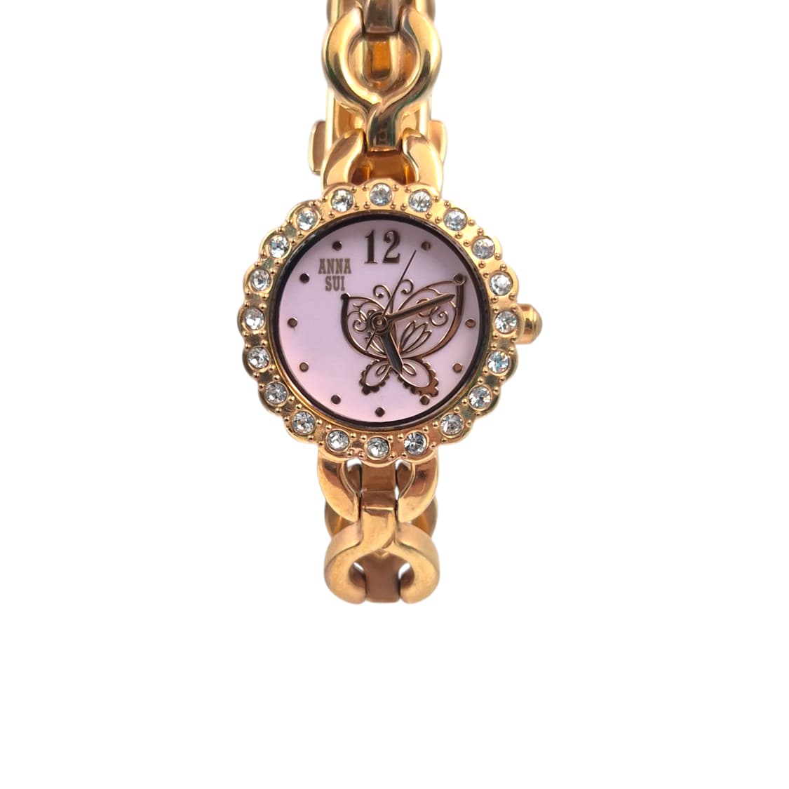 10s 안나수이 핑크 자개 나비 파베 손목시계 상품이미지1