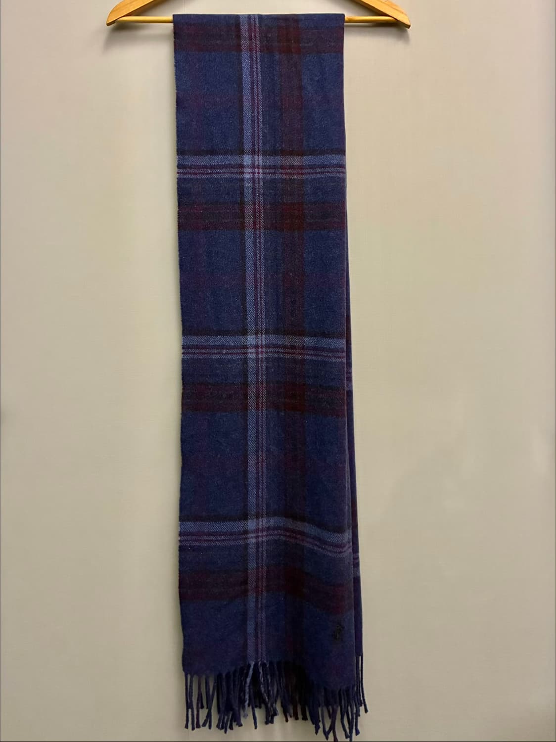 POLO 폴로랄프로렌 이태리 램스울 스트라이프 체크 롱머플러 목도리 상품이미지3