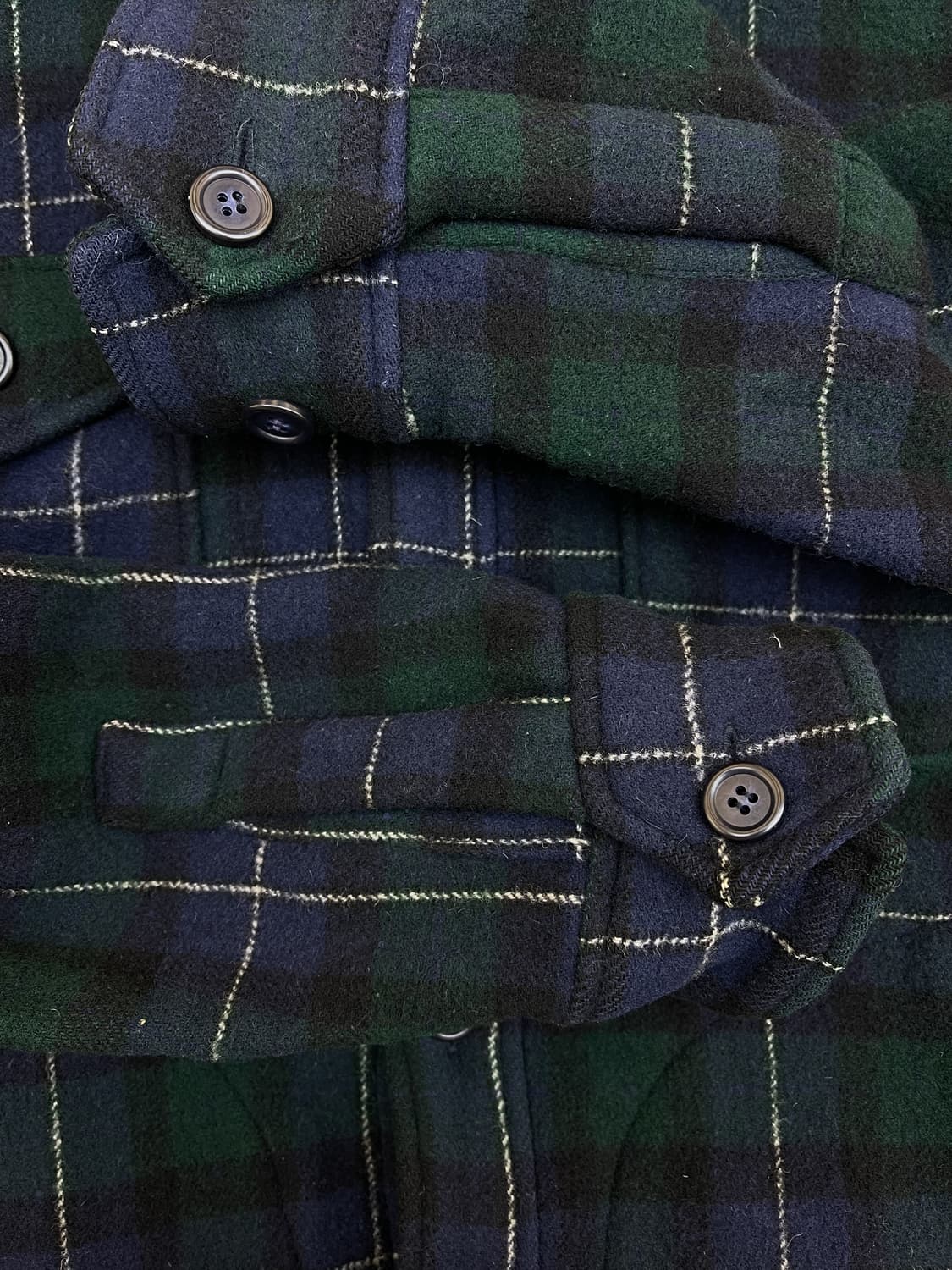 Ships 블랙와치 체크 cpo 울 자켓 상품이미지5