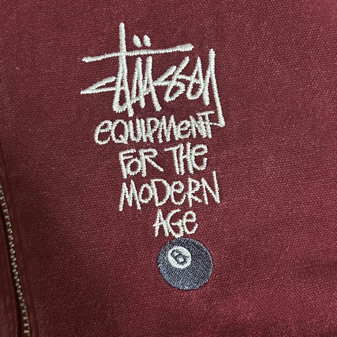 스투시 캔버스 인슐레이티드 워크 자켓 버건디 상품이미지2