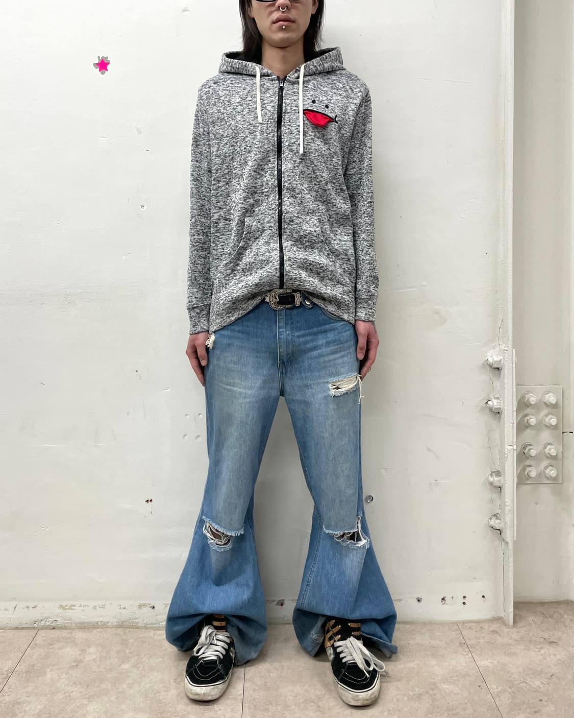  Merong Melange Gray Hooded Zip-Up  상품이미지6