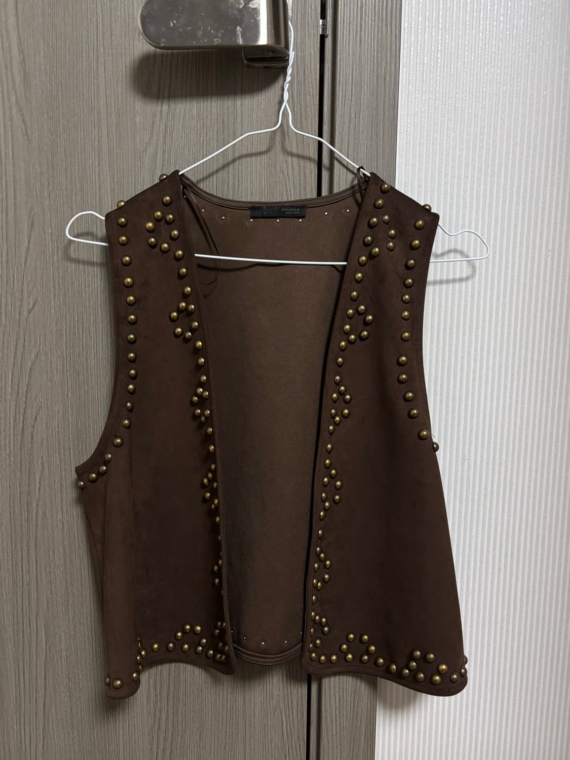 자라 스웨이드 베스트 상품이미지1