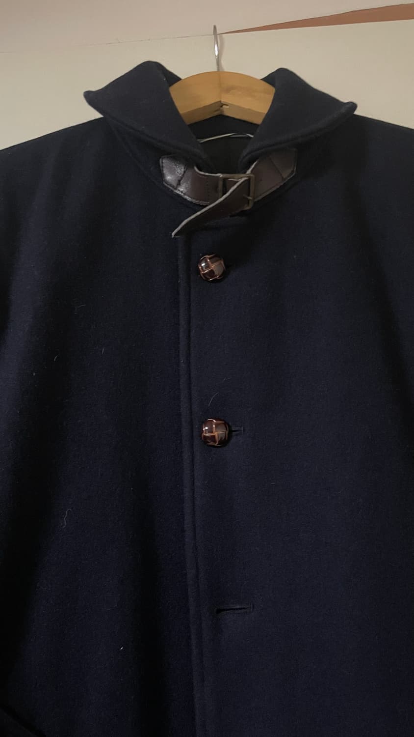 Global work navy wool coat 상품이미지2