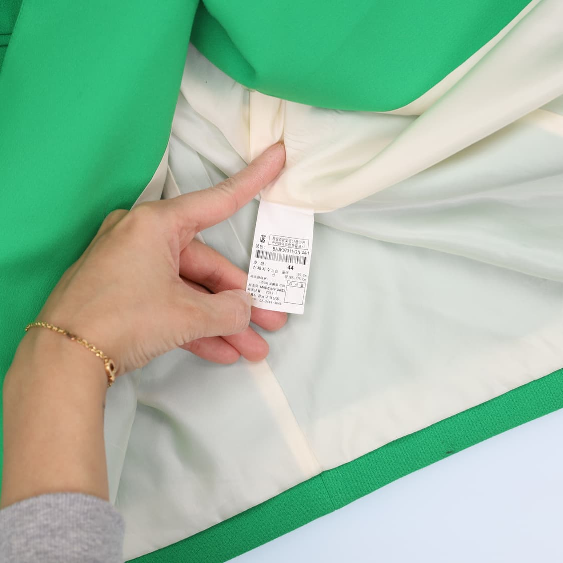 [44] 베네통 여성 그린 자켓 1229H2 상품이미지6