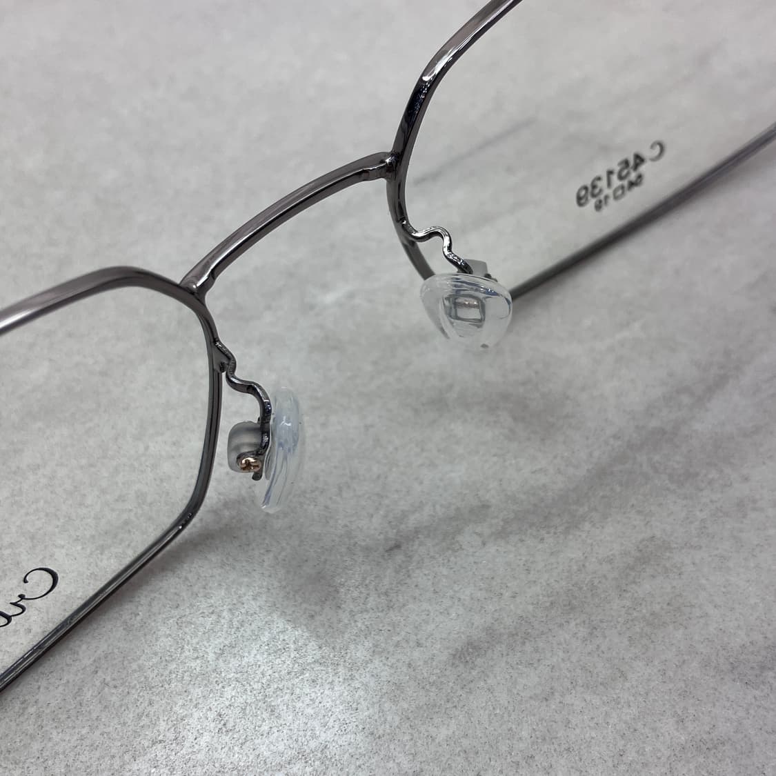 C94 크루세이드 Crusade 네이비 실버 스퀘어 메탈 안경 45139 상품이미지4