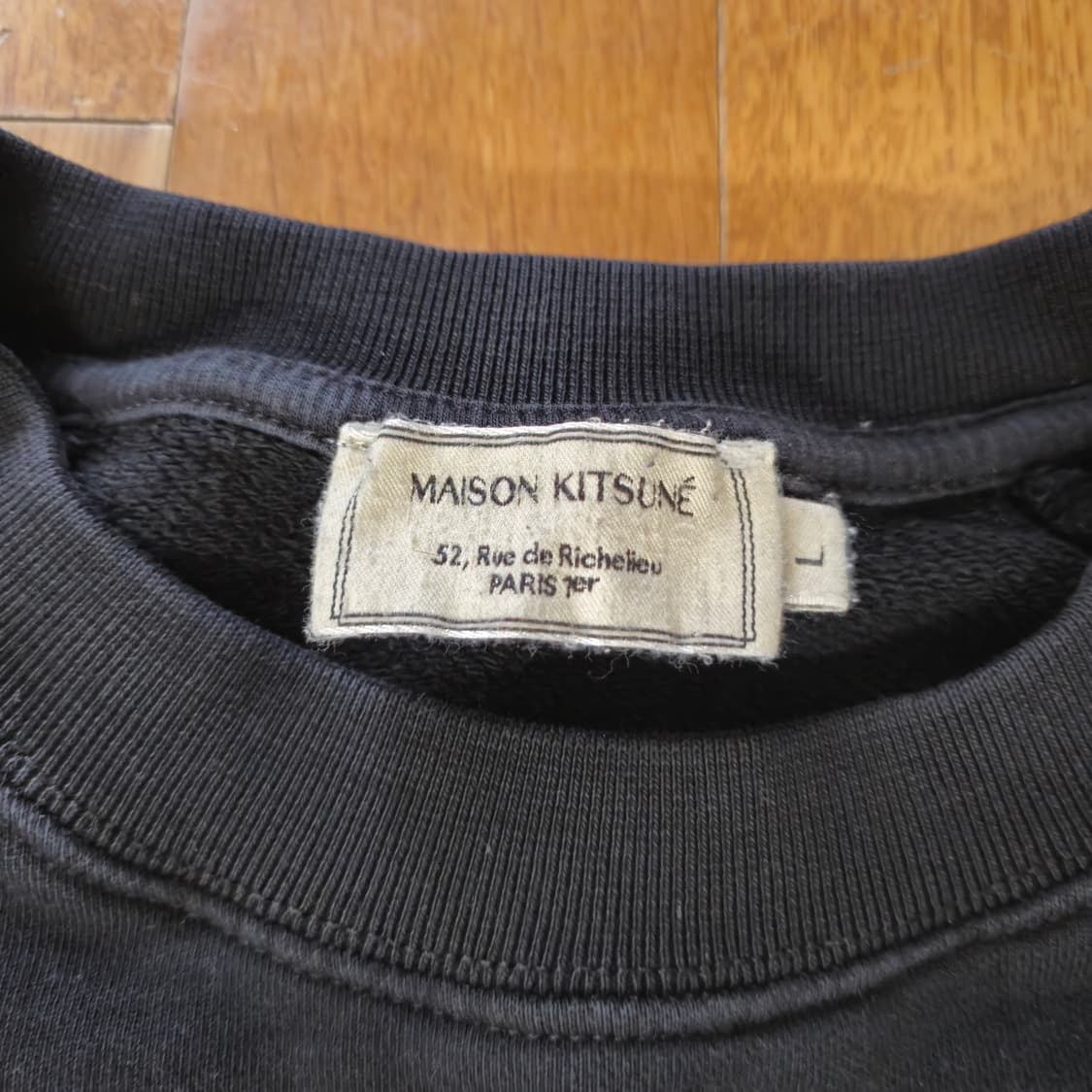 [L]메종 키츠네 Maison KItsune 네이비 맨투맨 상품이미지5