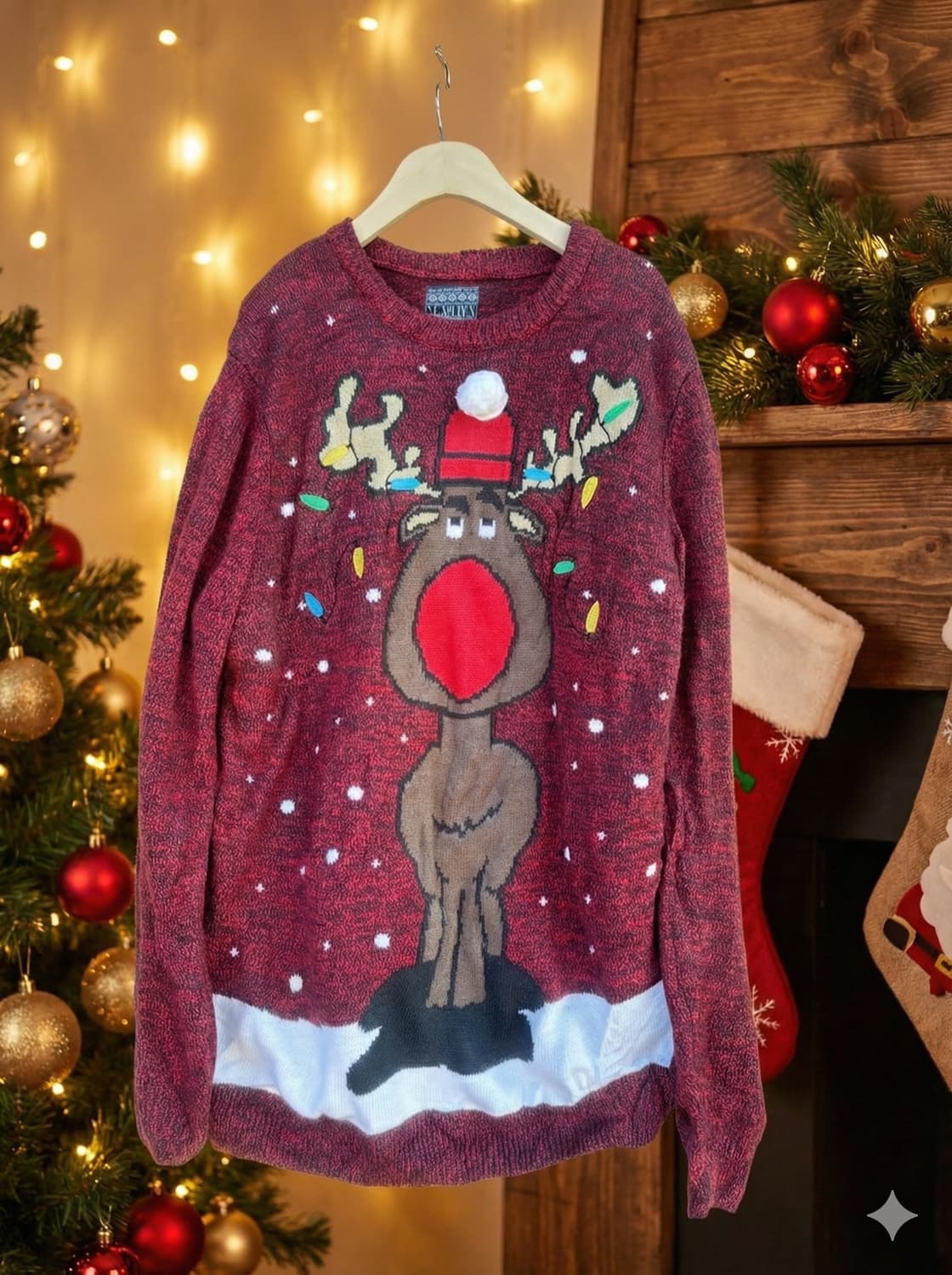 루돌프 크리스마스스웨터 상품이미지2