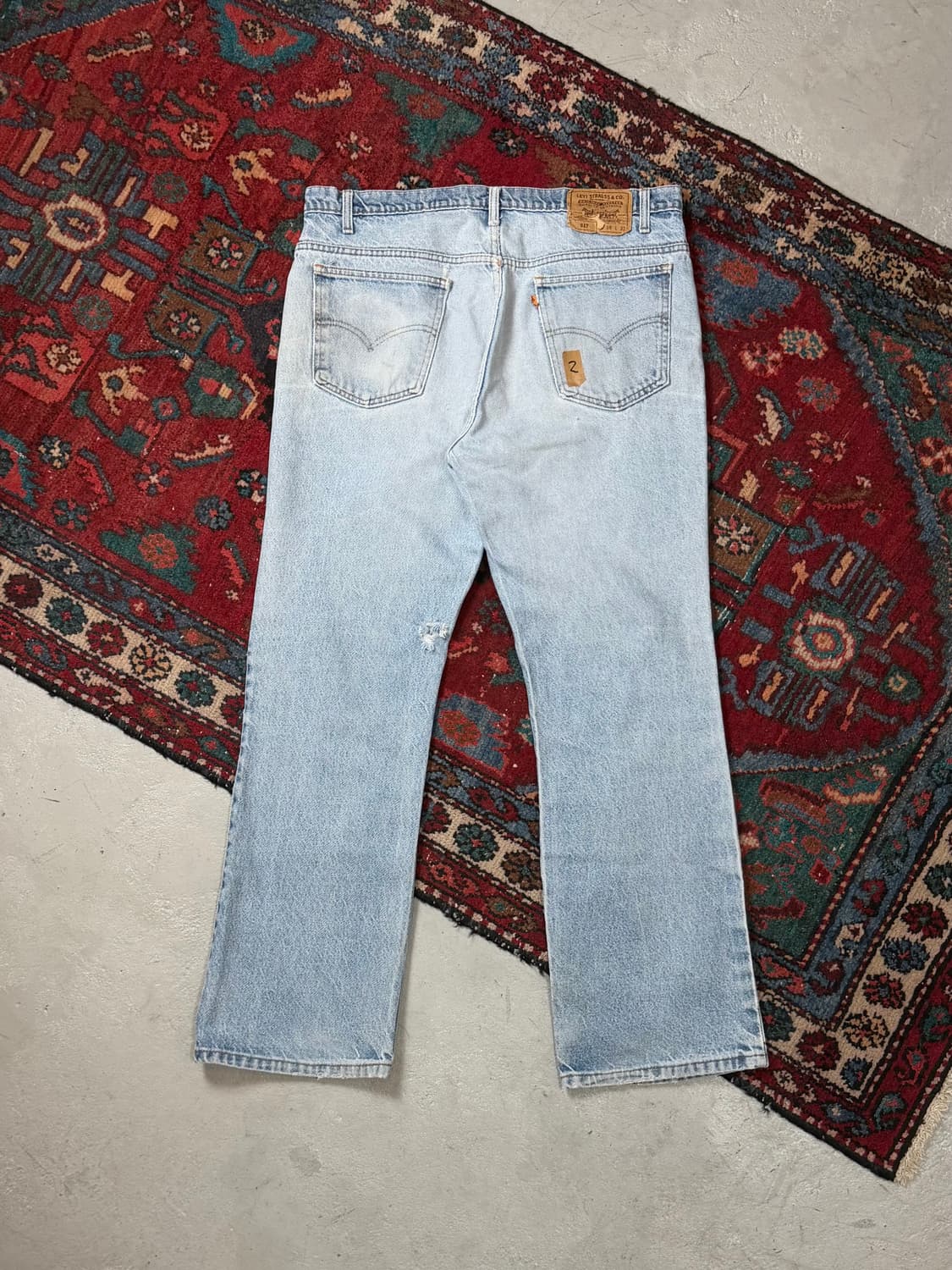 90's USA Made 빈티지 리바이스 517 오렌지탭 부츠컷 상품이미지3