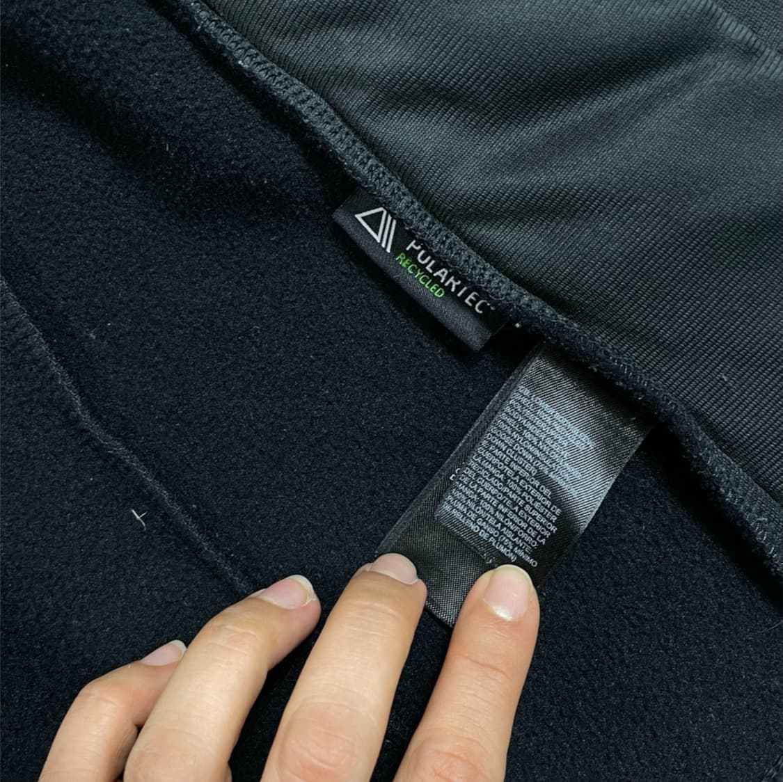 노스페이스 블랙 데날리 550 패딩 믹스 플리스 자켓 XS 상품이미지3