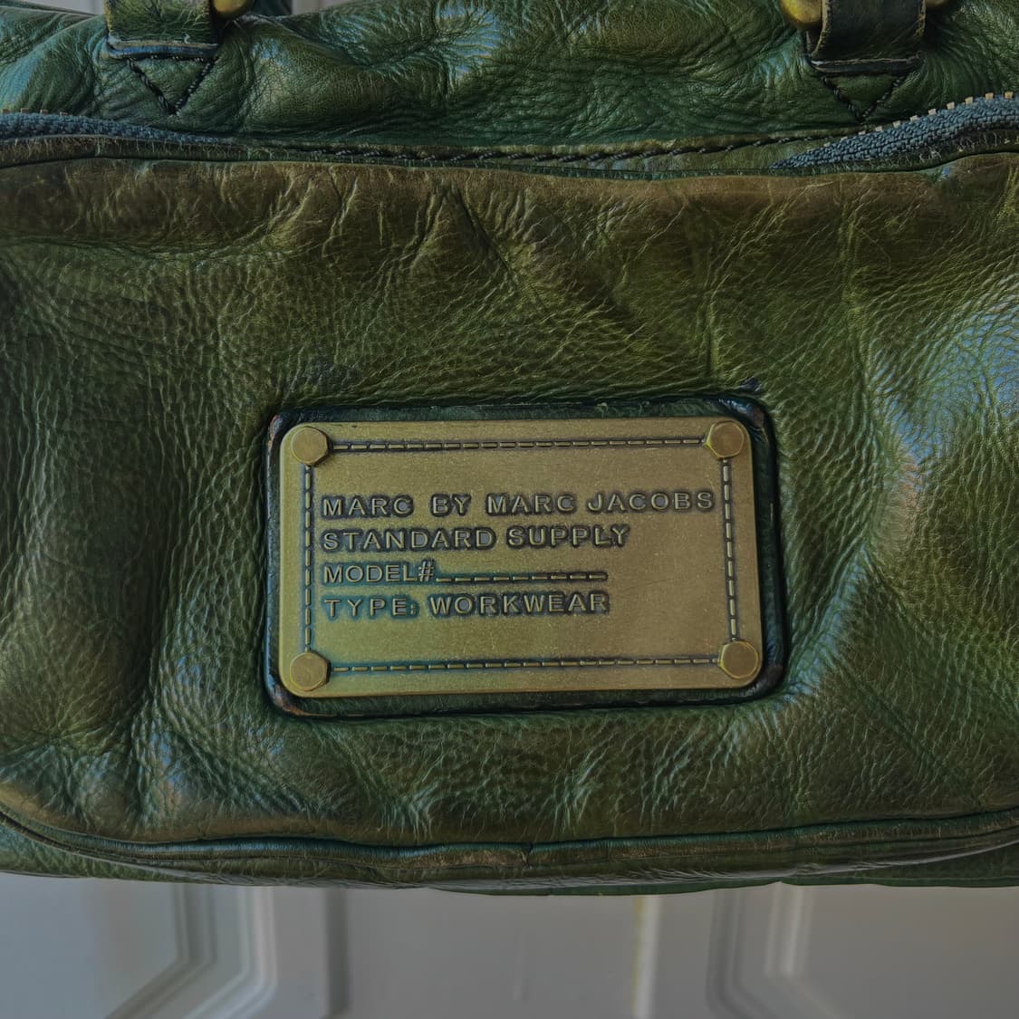 Marc Jacobs 마크제이콥스 다크그린 레더 토트백 숄더백 상품이미지2