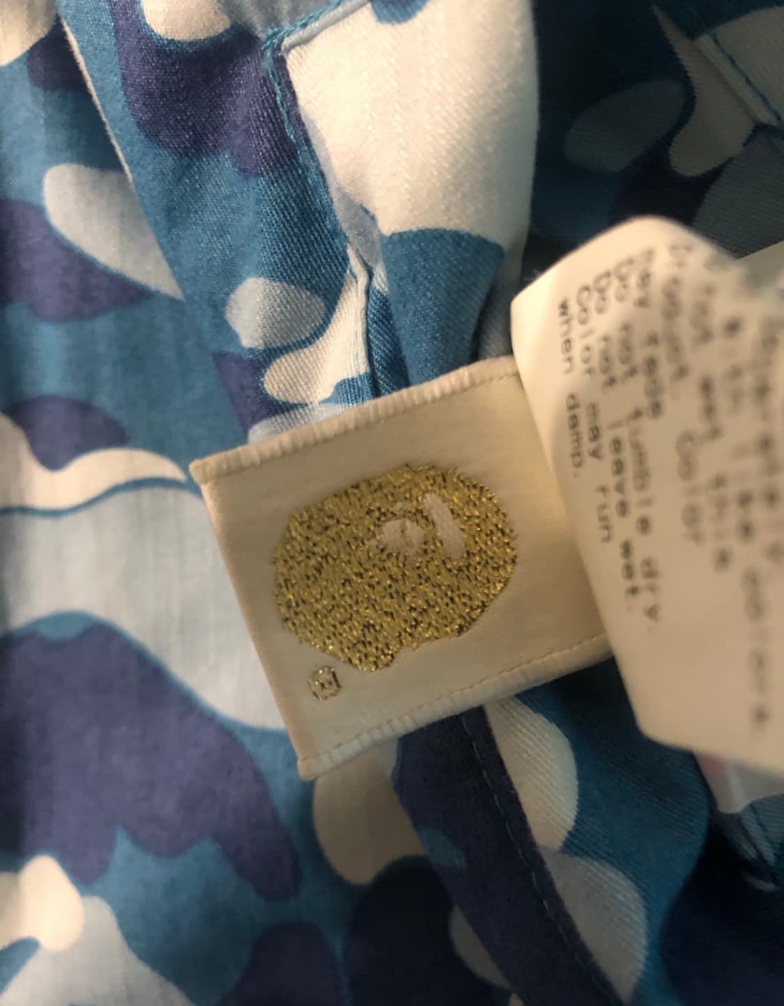 베이프 카모 블루 리버시블 후드집업 상품이미지5