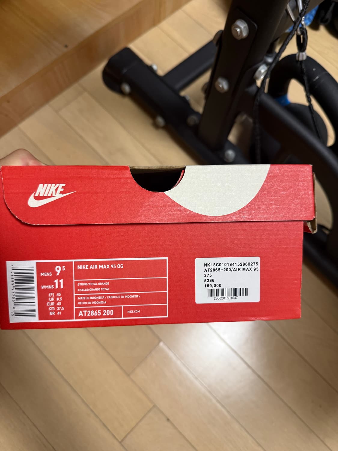[275] 나이키 에어맥스 95 og 토탈 오렌지 상품이미지7
