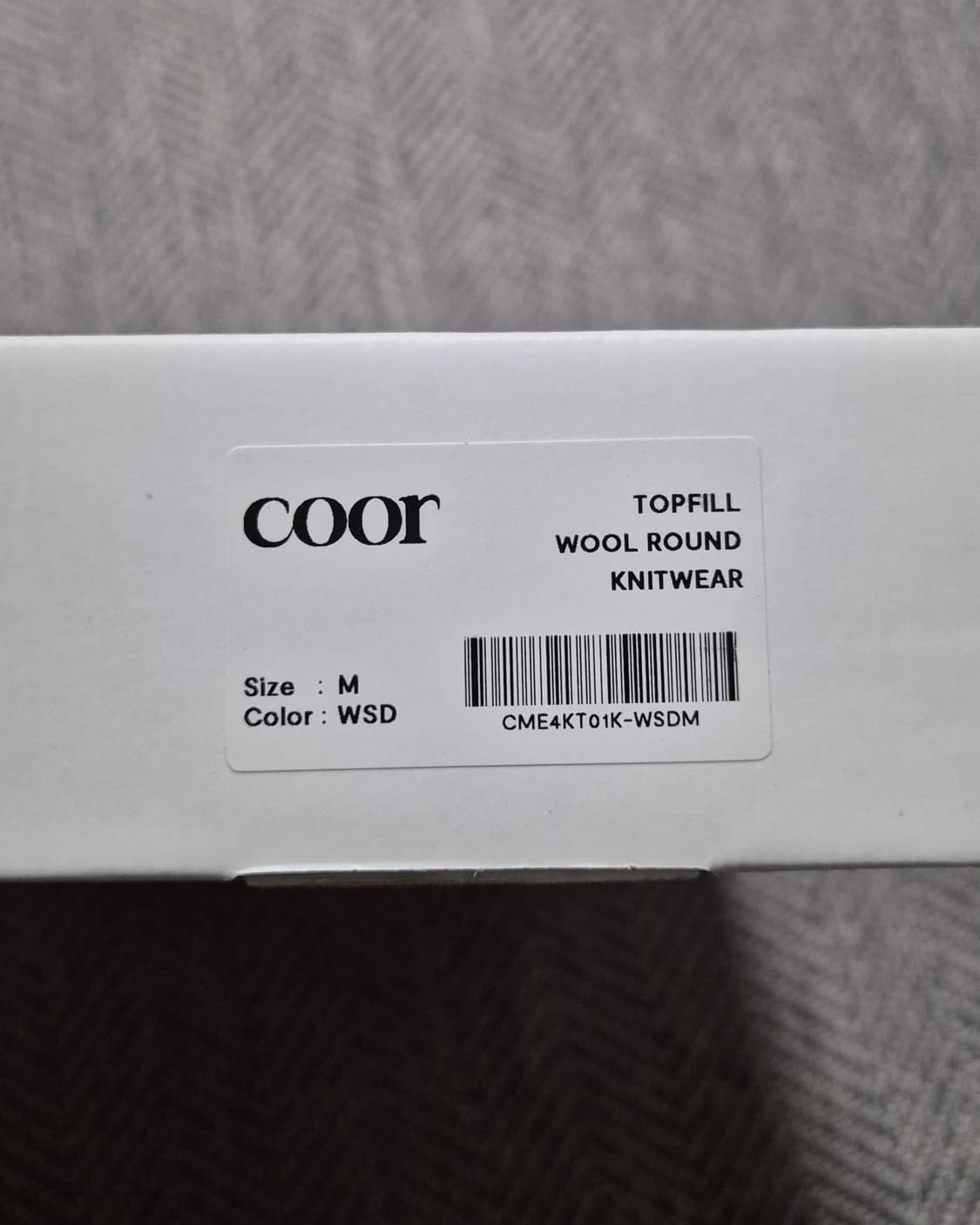 쿠어 탑필 울라운드 니트 M 웜샌드 상품이미지7