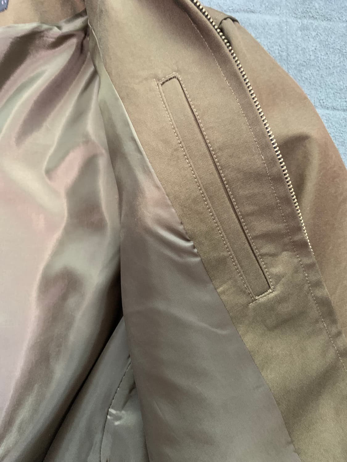 르마드 스탠다드 카라 자켓 브라운 L 상품이미지9