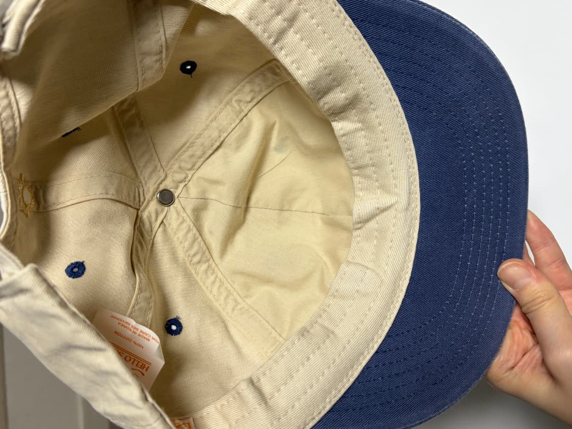 헬로선라이즈 투톤 로고캡 일자챙 모자 상품이미지6