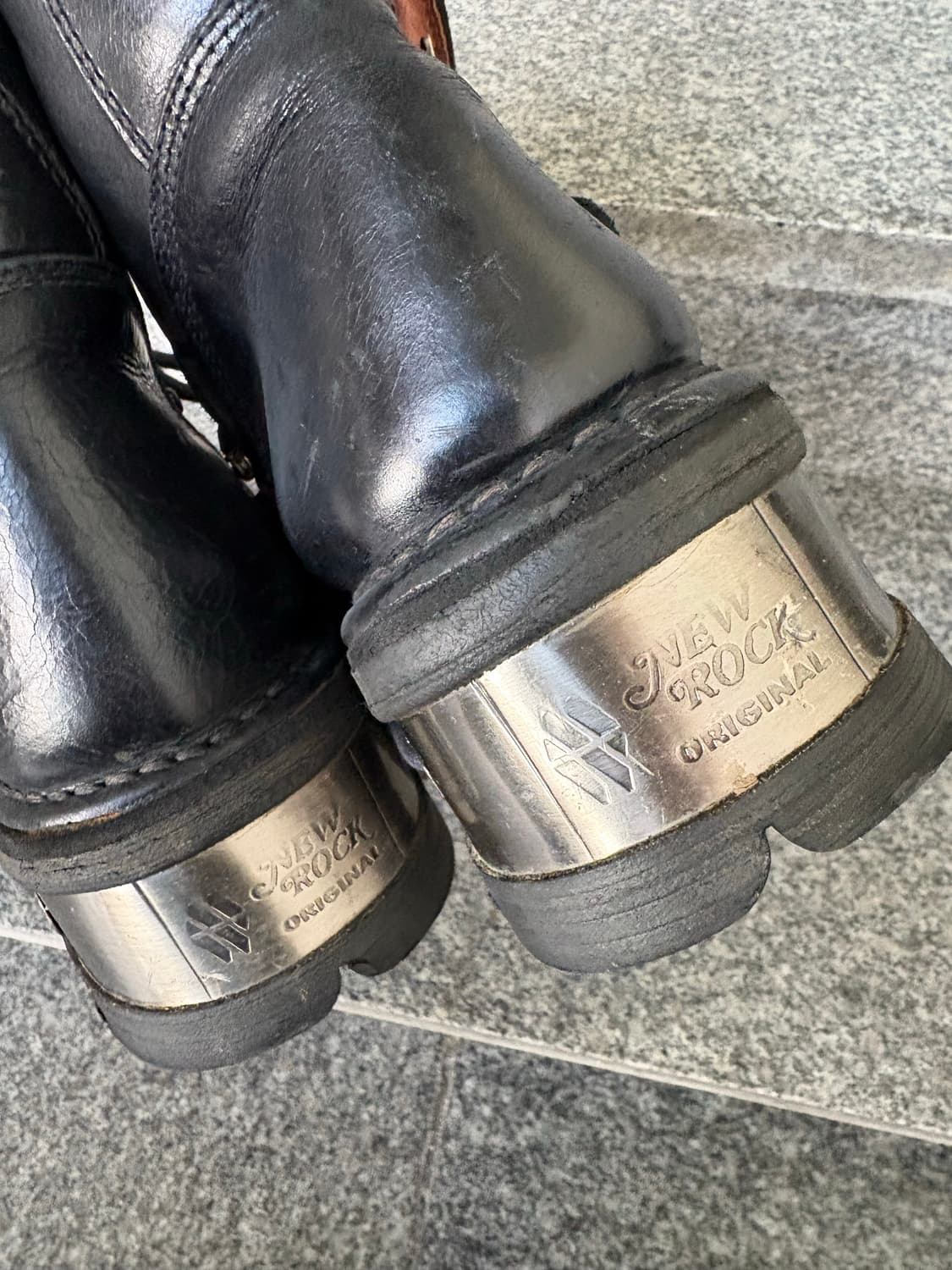 90s 빈티지 뉴락 부츠 NEW ROCK Steel Heel Boots 상품이미지6