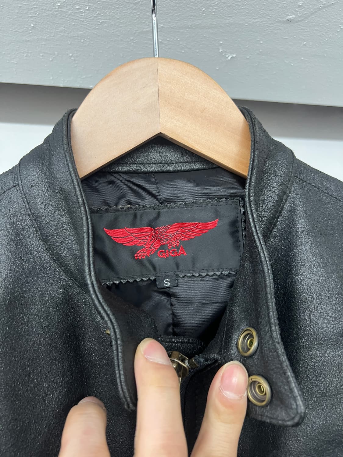 GIGA japan 크랙레더 레이싱자켓  상품이미지2