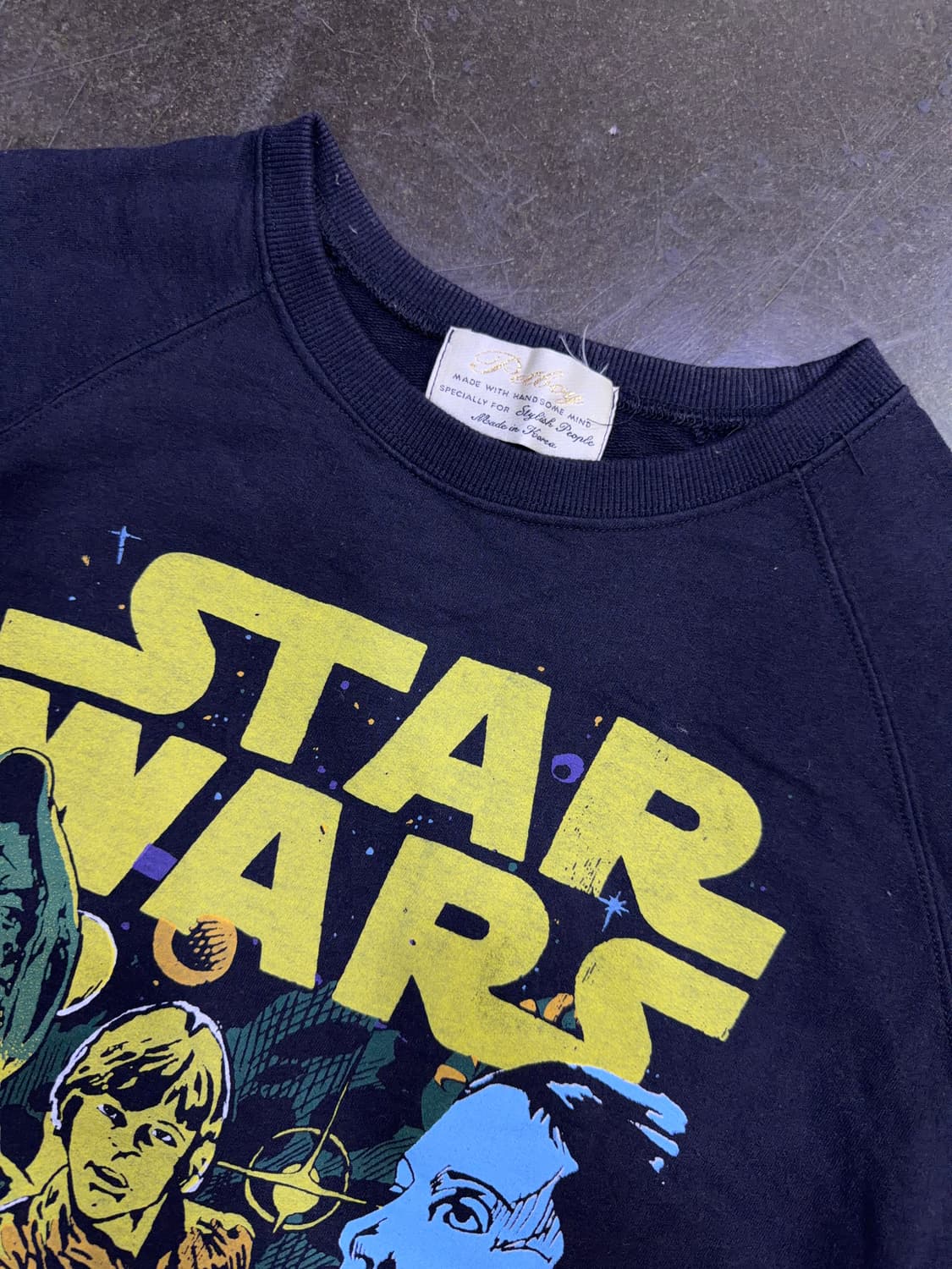 스타워즈 프린팅 맨투맨 스웻셔츠 네이비 S 상품이미지3