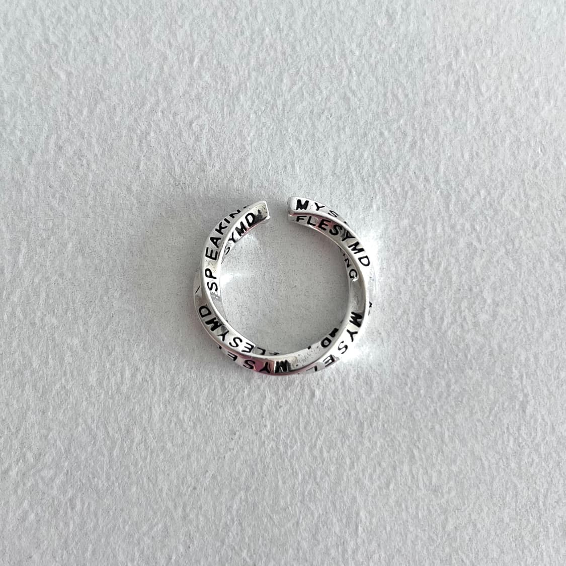 레터링 꼬임 반지 상품이미지3