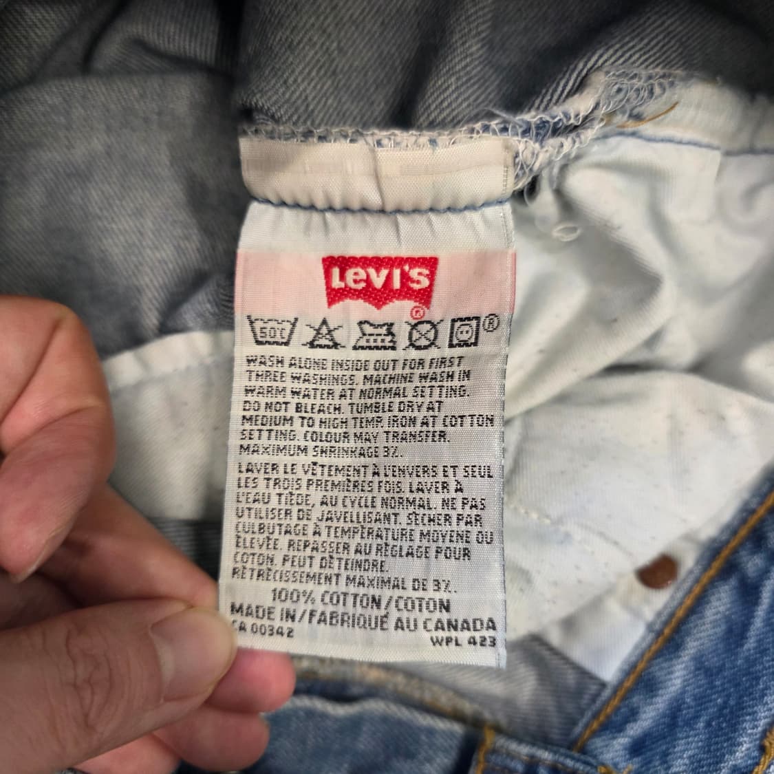 [W34L32]90s 리바이스 501 데님 팬츠 상품이미지4