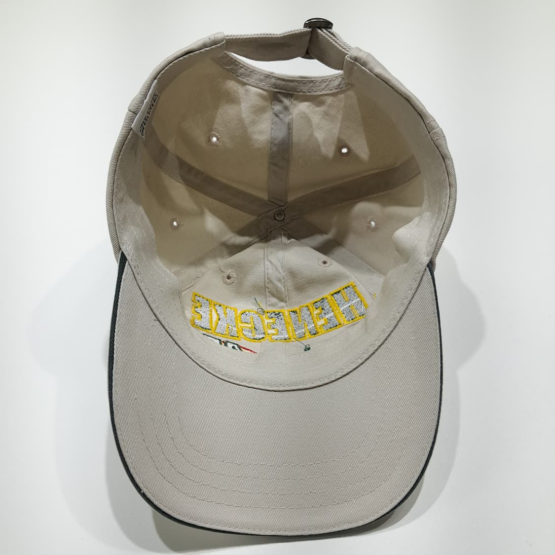 HENECKE 레이싱 45 베이지 자수 볼캡 모자 P2099 상품이미지6