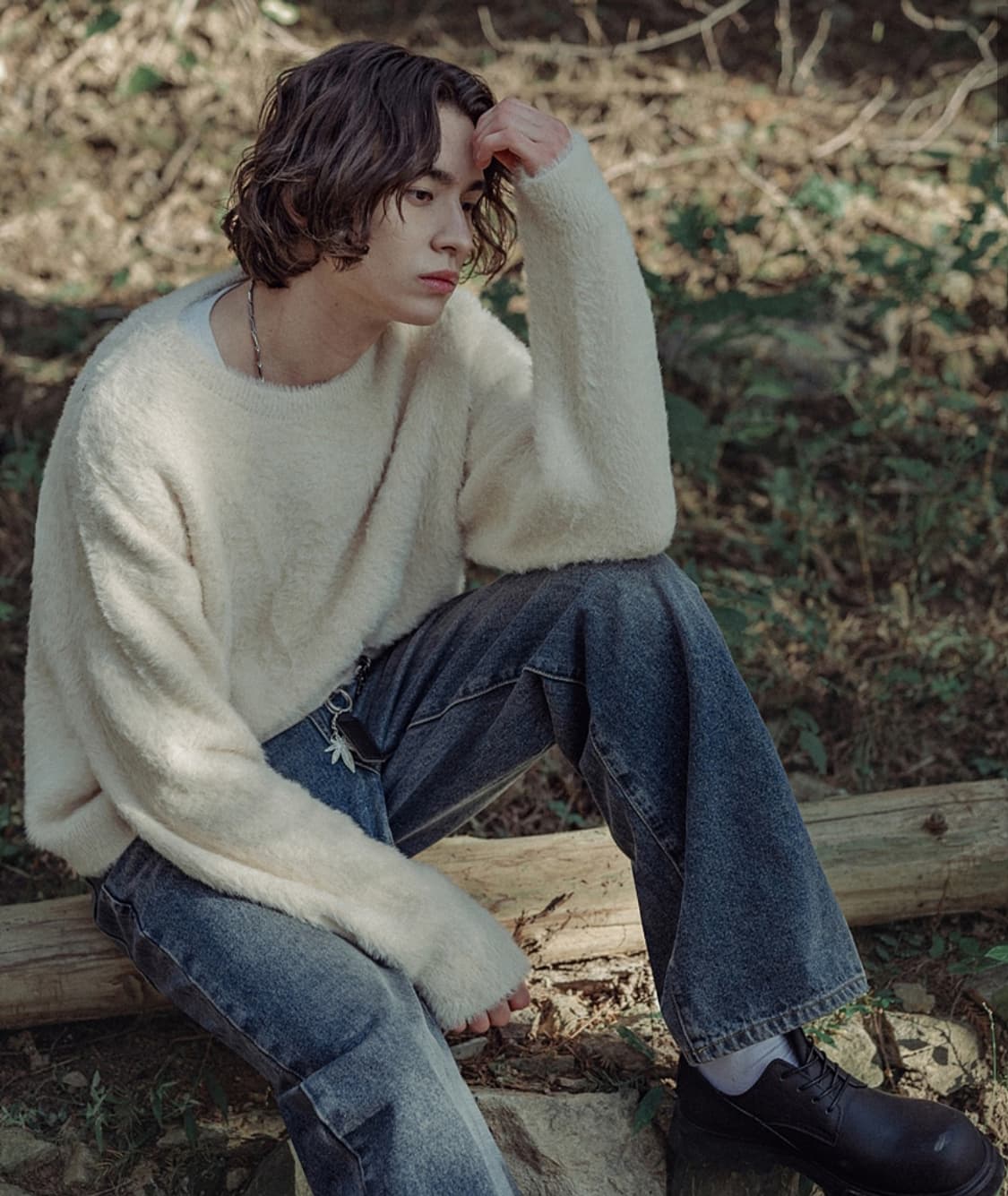 디미트리블랙 에센셜 헤어리 니트 L 상품이미지3