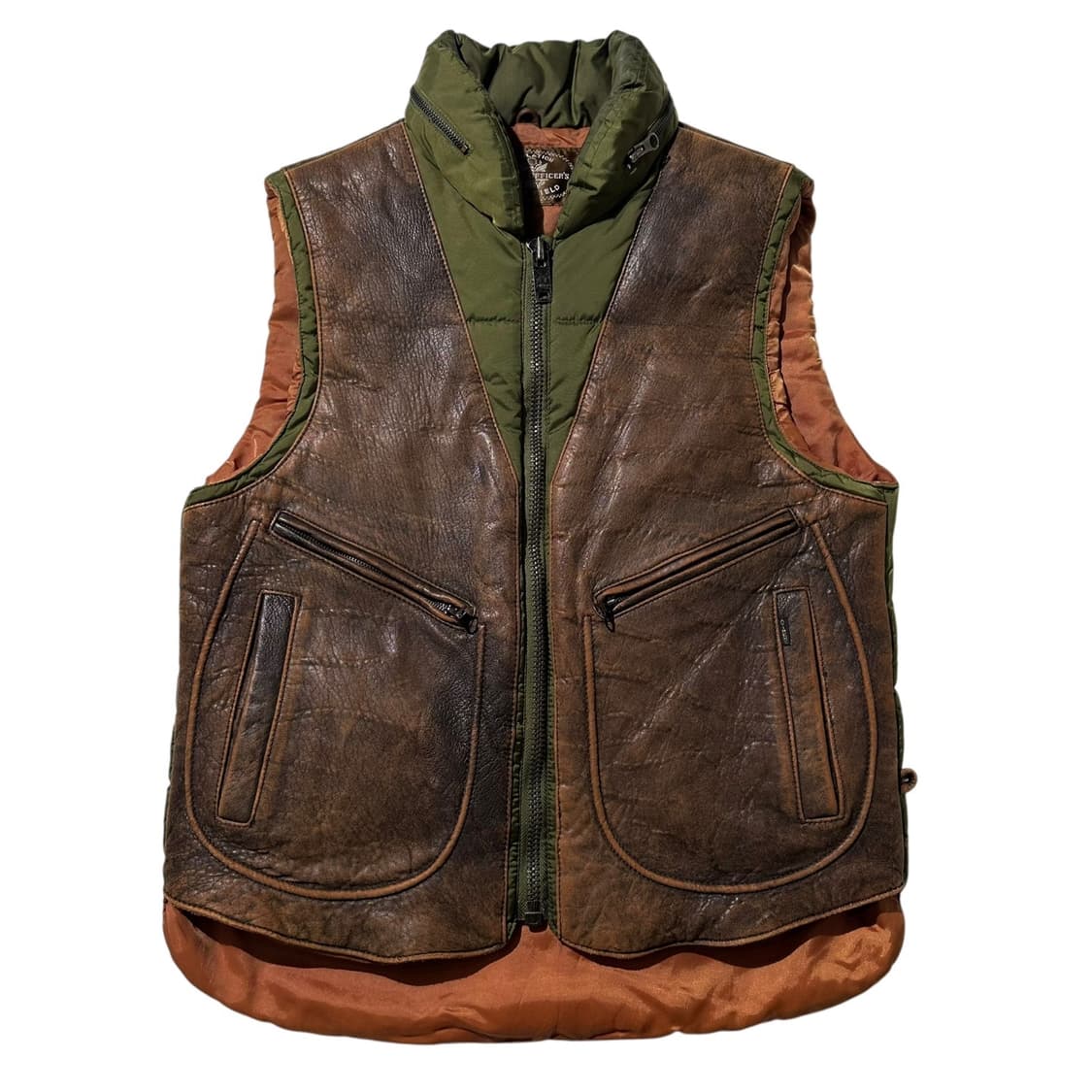 아비렉스 레더 밀리터리 패딩 베스트 상품이미지1