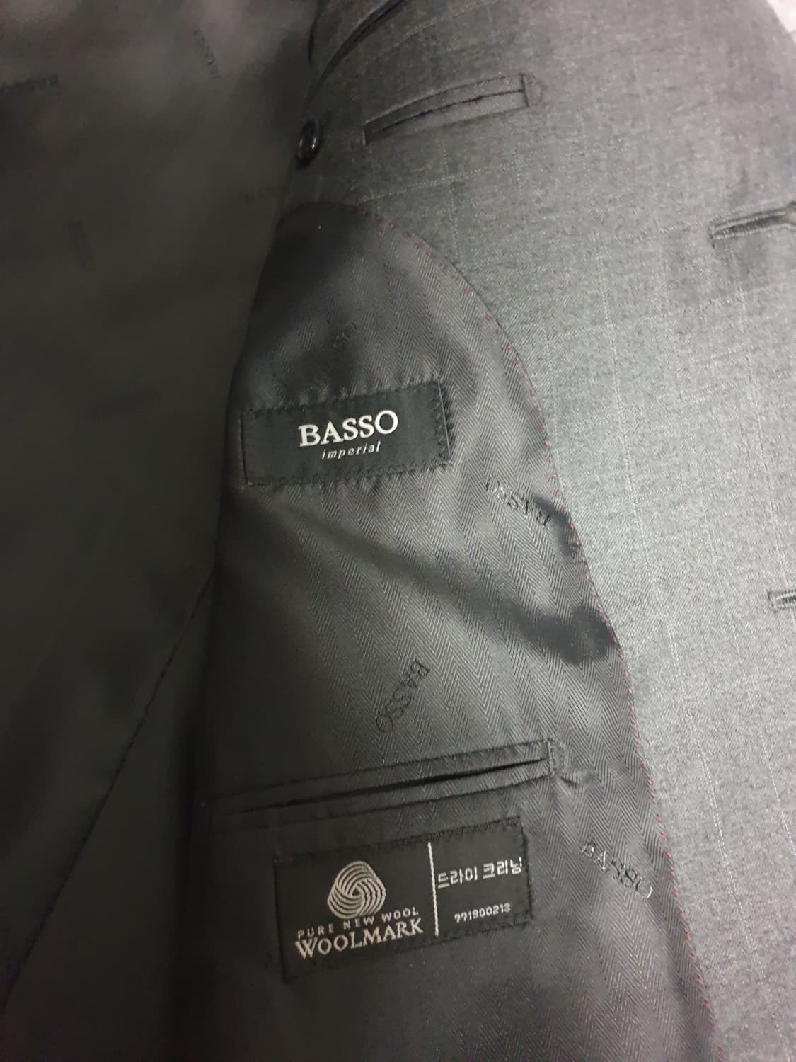 BASSO 빈티지 양모100% 골덴텍스 클래식 블레이저 (L) 상품이미지4