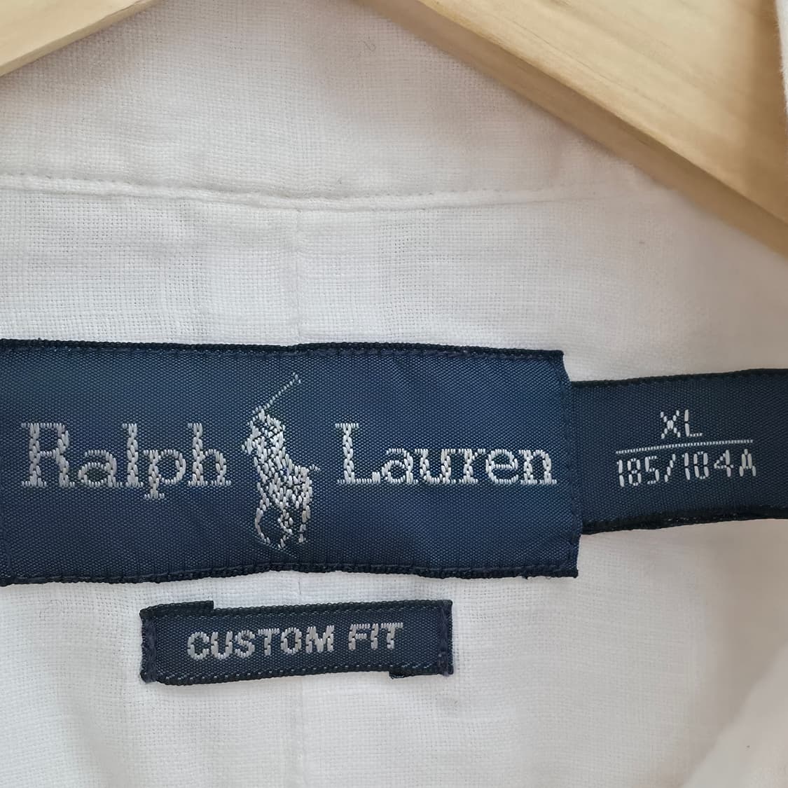 [XL] 폴로 랄프로렌 린넨 화이트 반팔 셔츠 상품이미지5